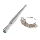 2pcs Finger Measure Tool Ring Sizer Repair Design Supply Sizer Mandrel Craft