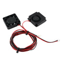 2 in 1 Silent DC New 4010 Extruder Hot End Cooler Turbo Fan Set for Ender 3X