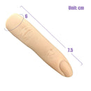 2 Pieces False Nail Art Silicone Practice Finger Manicure Color Display