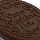 Portable Cute Chocolate Cookie Shape Cosmetic Makeup Mirror + Comb Lady Gir