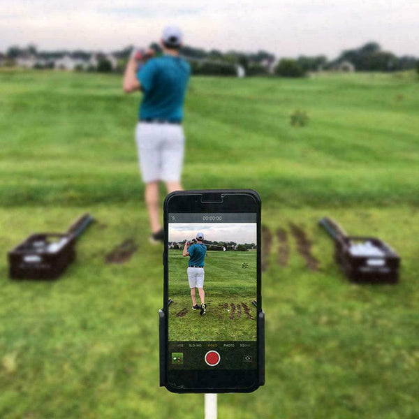 ABS Golf Swing Record Phone Holder Cell Phone Clip Support Bracket Stand V6F7