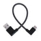 0.2m Nylon Braided 90 Degree Connector USB3.1 Type-C Charging Data Cable A#S