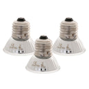 3 Pcs Pet Uva Uvb Reptile Heating Calcium Lamp Sunlamps Basking Bulb 50W