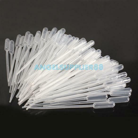 100PCS 0.5ml Graduated Pipettes Dropper Polyethylene for Experiment Medical NEW#