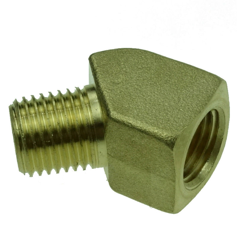 Brass 45 Degree Elbow Pipe 1/4'' Male Female NPT Transmission Water Gas Fuel