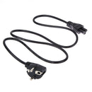 1M EU 3 Prong 2 Pin AC Laptop Power Cord Adapter Cable Black  A