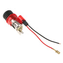 12V Car Cigarette Lighter Socket Plugs Outlet Assembly +Power Line Red