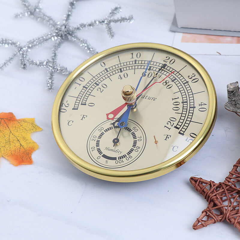 130MM Wall Mounted Household Thermometer Hygrometer High Accuracy Pressure Ga BX