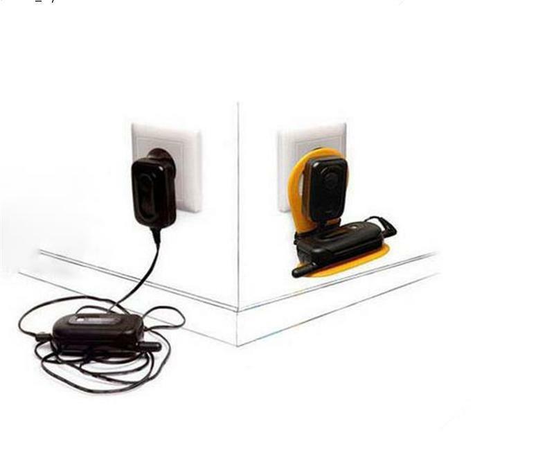 Foldable Mobile Cell Phone Wall Plug Charger Charging Rack Hang Holder Socket