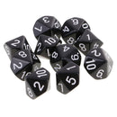10pcs 10 Sided Dice D10 Polyhedral Dice for  DND RPG MTG