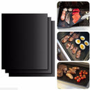 2x BBQ Grill Mat Non-Stick Oven Liners Teflon Cooking Baking Reusable Sheet Pad