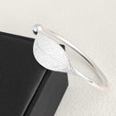 Simple Fashion stamped ball feather leaf bracelets jewelry bangles For wome O6I9