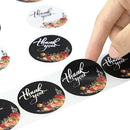 Floral Thank You Stickers, 1 Inch Circle Adhesive Label Stickers for Baby S R1P3