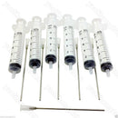 10ml 6 pcs Syringe & 6 XTRA LONG Blunt Needle for Ink Refill