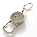 2x Heavy Duty Retractable Key Holder Carabiner Quick Release Telescopic Rope