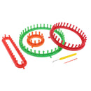 4pcs/Set Plastic Knitting Knitter Looms Set Craft Kit Sock Scarf Hat Maker