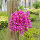 2x Artificial 5-Fork Hanging Vine Simulation Lilac Flower Garland PurpleRed