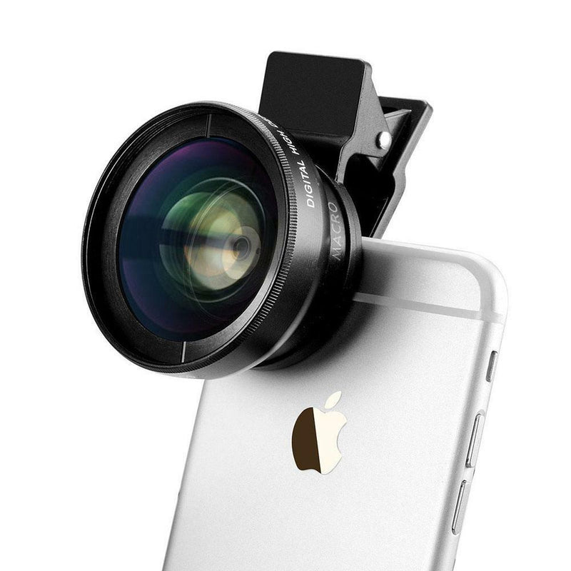 2 in 1 photography kits 0.45x Wide Angle Lens&12.5x Macro Lens for Mobile phone