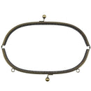 1PC Metal Purse Bag Frame Kiss Clasp Lock Bronze Tone 28.5cm x11.5cm