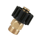 2pcs Brass M22M x M22F Garden Hose Quick Connector Fits for Pressure Washers