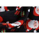 Christmas Retro Round Neck Printed Long Sleeve Swing Dress A