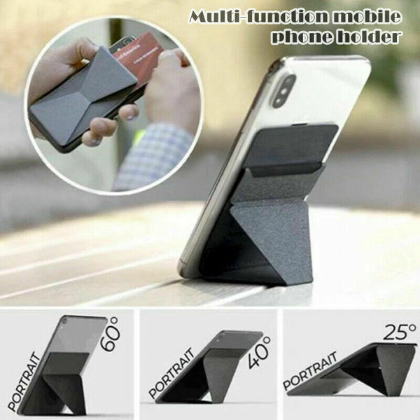 Invisible Paper-thin Magnetic Universal Micro Wallet Phone Holder Stand X0T8