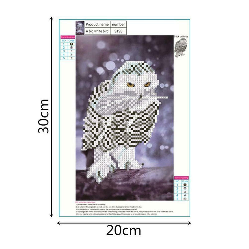 5D DIY Diamond Painting Bird Cross Stitch Embroidery Mosaic Kit Needlework