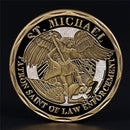 Michael Police Officer Badge Patron Saint Commemorative Challenge Coin Gift M+