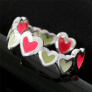 Luminous Ring Love Heart Ring Glow In The Dark Adjustable Ring Open Finger Ri ME