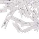 100pc Mini Wooden Clothespins Pegs for Crafts, Photo Clips, Home Decoration