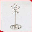 10pcs Metal Star Table Number Photo Holder Stands for Weddings Party Gather F7Z8