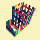 50x Rainbow Color Popsicle Art Craft Sticks Wooden Treat Sticks DIY Gifts