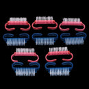 10Pcs Handle Nail Brushes Fingernail Cleaning Manicure Tools Accessories Plastic