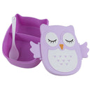 Fun Life Bento box Cartoon cute owl Bento Lunch meal box tableware purple
