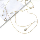 Eyeglass Cord Reading Glasses Eyewear Spectacles Drop Chain Strap Holder Gol.AU
