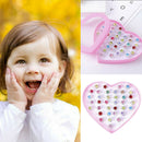 36X Girls Kids Child Diamate Adjustable Rings Crystal Rings Jewelry with Box.