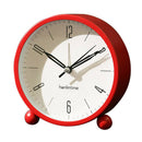 Silent Alarm Clock Kids Students Bedroom Bedsides Analogue Alarm Clock Red
