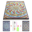 DIY Mandala Special Shaped Diamond Painting 50 Pages A5 Sketchbook Notebook