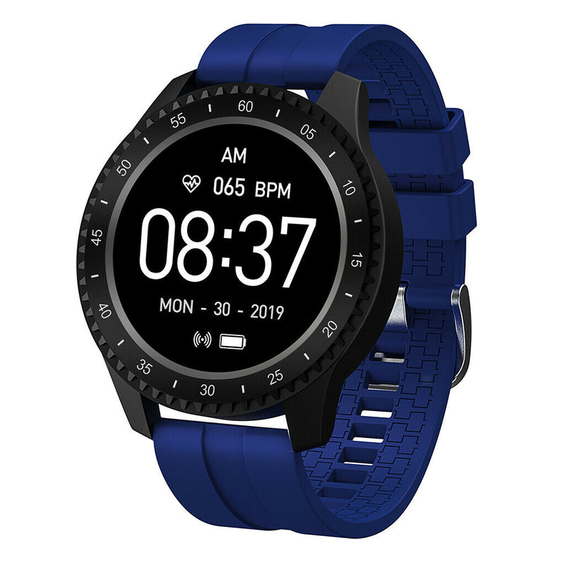 F17 Smartwatch Blood Pressure Heart Rate Monitor Fitness Tracker Blue