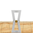 Dovetail Marker, Hand Cut Wood Joints Gauge Dovetail Guide Tool with Scale,