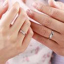 1pair Adjustable Gift Wedding Anniversary Fashion Party Metal Couple Rings