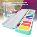 12 Colours Portable With Box Gift Solid Watercolor Set Professional Art Supplies