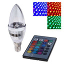 3 W RGB Remote Controlled, 16 Color Change LED Light Bulb Light Bulb Candle