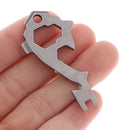 1Pcs 20 In 1 Multi-tool Gear Camping Pocket Outdoor Survival Keychain Key Ope Tw