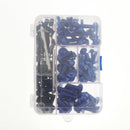 1 Set Blue M6 M5 Fairing Bolts Fastener Clip Screw Nut Kit for Motorcycles