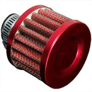12MM AIR FILTER CONE OIL RECOVERY STEAM CAR MOTORCYCLE RED H8N5