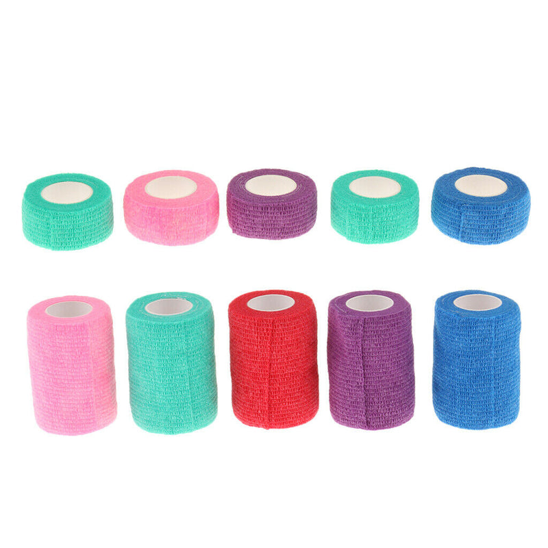 10x Non Woven Vet Wound Cohesive Bandage Dog Cat Vet Easy to Apply L/S