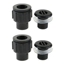 2x Aquarium Inlet Outlet Fitting Head Water Tube Fitting Connector Bulk Head