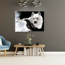 5D DIY Diamond Painting Wolf Black Bird Full Round Drill Canvas Drawing Kit