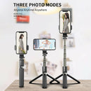 L03 Foldable Remote Shutter Bluetooth Phone Selfie Stick Tripod (Black) A
